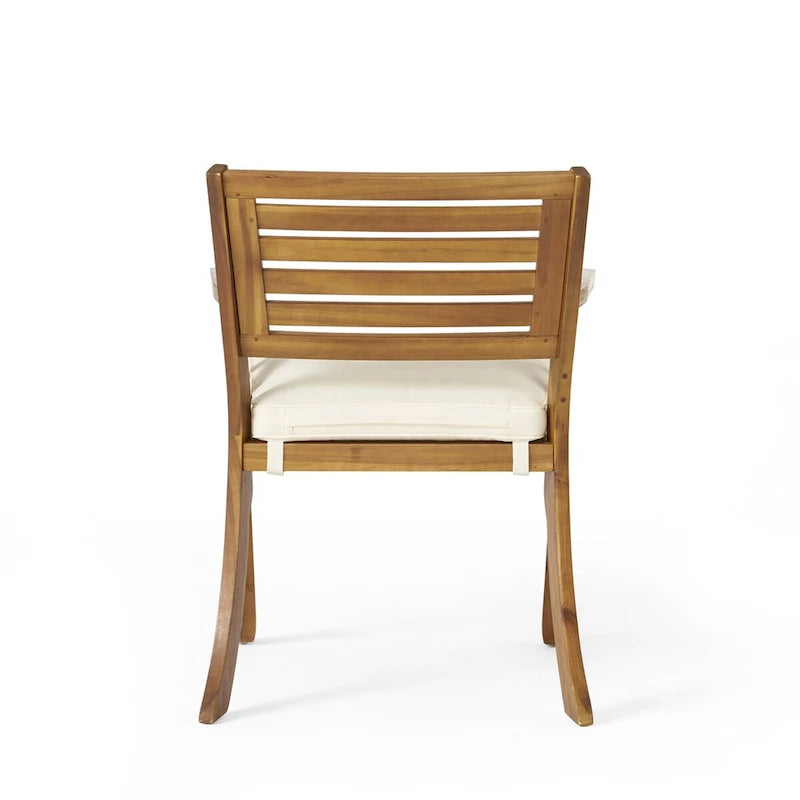 Ensemble de 2 chaises de salle à manger en bois pour extérieur - comme sur la photo