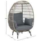 Fauteuil œuf Emmett Outdoor Living de SAFAVIEH - 40 cm (L) x 35 cm (P) x 60 cm (H)
