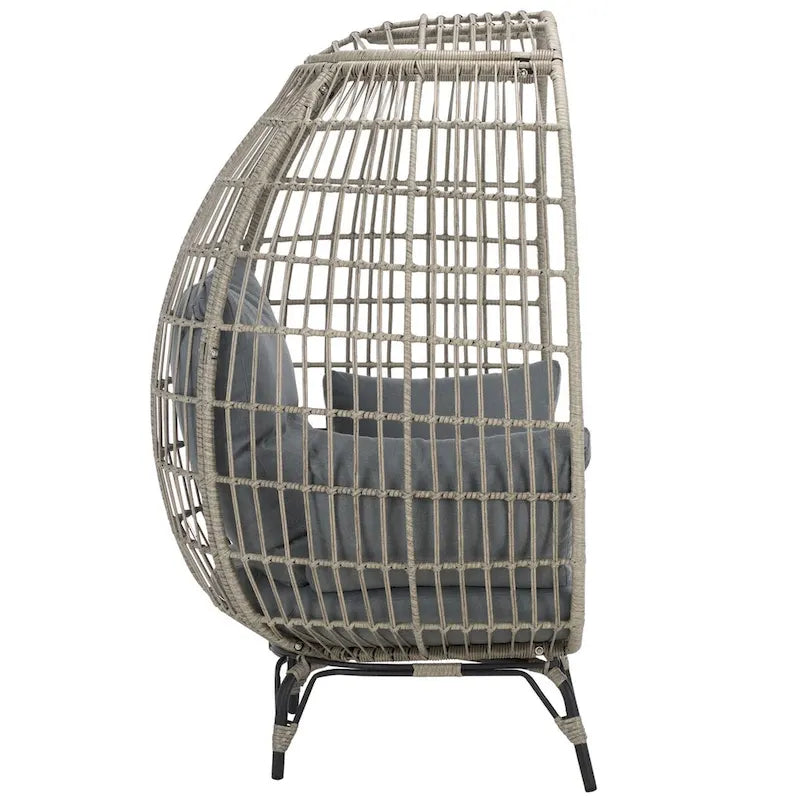 Fauteuil œuf Emmett Outdoor Living de SAFAVIEH - 40 cm (L) x 35 cm (P) x 60 cm (H)