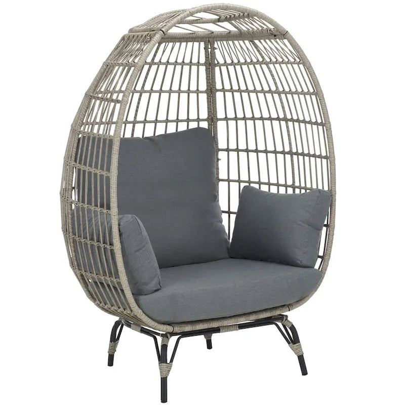 Fauteuil œuf Emmett Outdoor Living de SAFAVIEH - 40 cm (L) x 35 cm (P) x 60 cm (H)