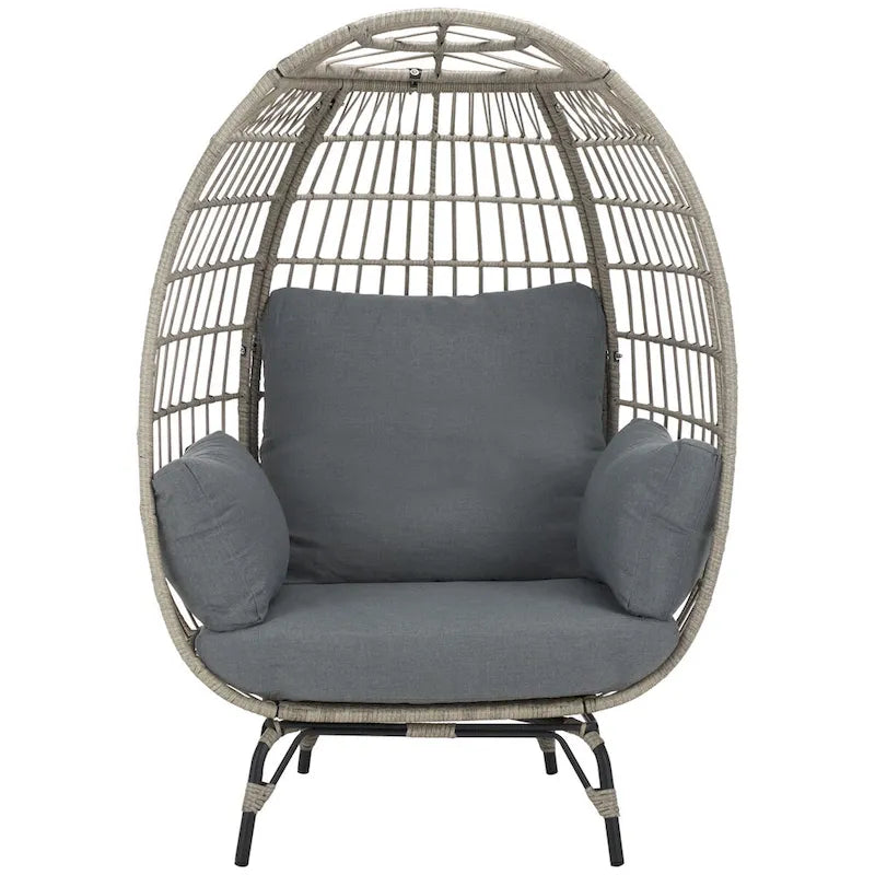 Fauteuil œuf Emmett Outdoor Living de SAFAVIEH - 40 cm (L) x 35 cm (P) x 60 cm (H)