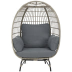 Fauteuil œuf Emmett Outdoor Living de SAFAVIEH - 40 cm (L) x 35 cm (P) x 60 cm (H)