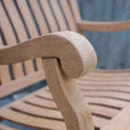 Ensemble de 2 chaises berçantes d'extérieur Cambridge Casual Cambria en teck