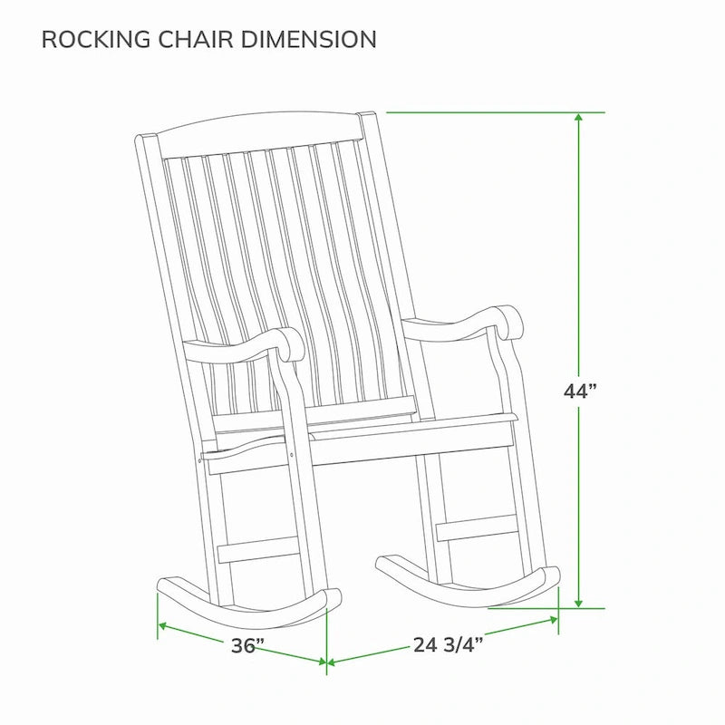 Ensemble de 2 chaises berçantes d'extérieur Cambridge Casual Cambria en teck
