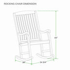 Ensemble de 2 chaises berçantes d'extérieur Cambridge Casual Cambria en teck